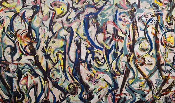 Jackson Pollock Pissed in Peggy Guggenheim's Fireplace. And Painted her an Early Mural